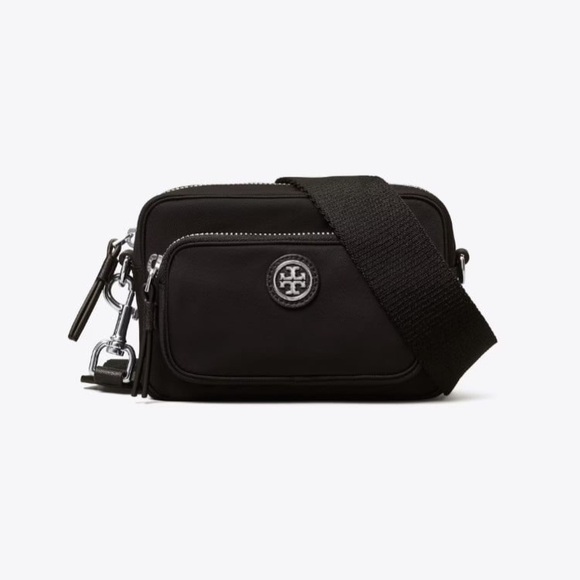 [Tory Burch] Mini Nylon Crossbody Bag | Black - Picture 6 of 9